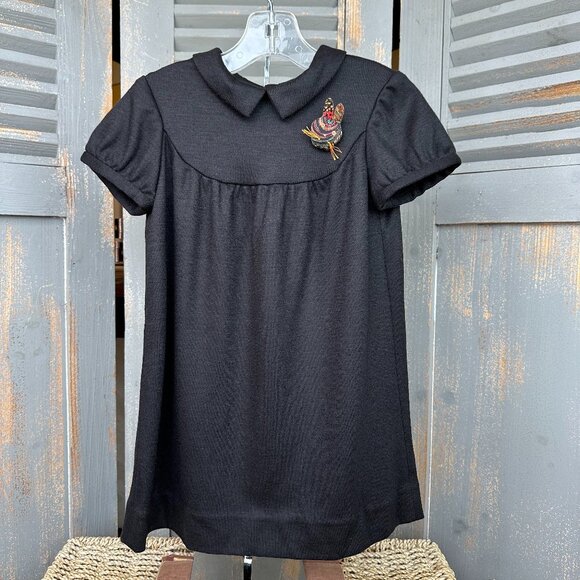 Bonpoint Other - Bonpoint Tia Wool Short Sleeve Bunny Dress Black Sz 3 NWT
